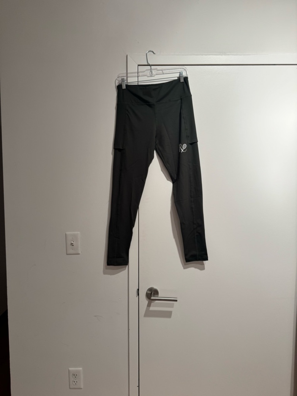 Green High-Waist Performance Leggings with Pocket